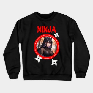 Ninja Target Love Cute Anime Girl Crewneck Sweatshirt